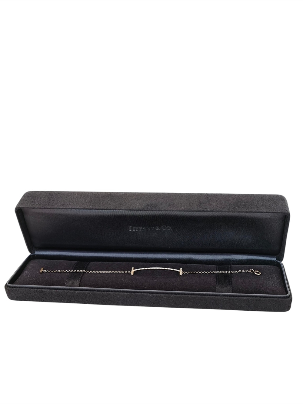Tiffany & Co. 18k Gold Bar Bracelet - Black Box